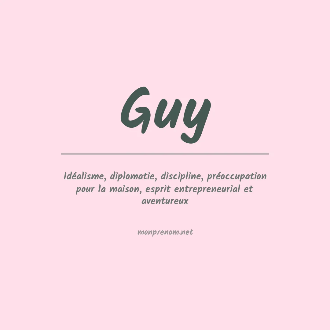 Prénom Guy