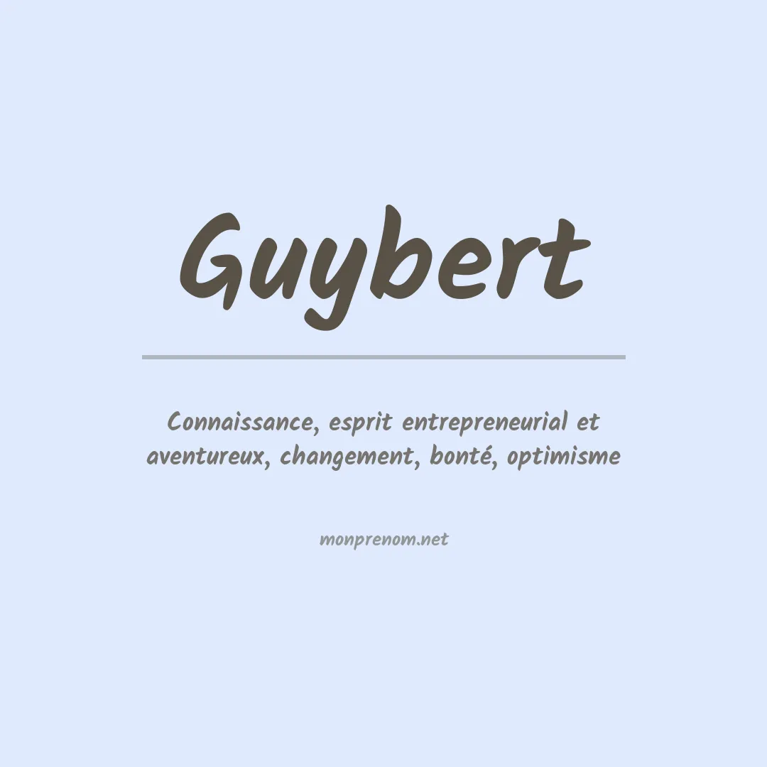 Signification du prénom Guybert