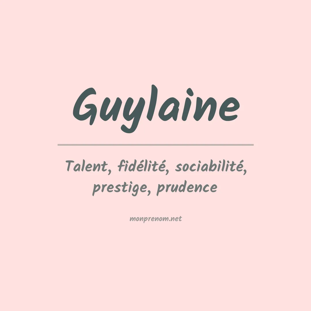Prénom Guylaine