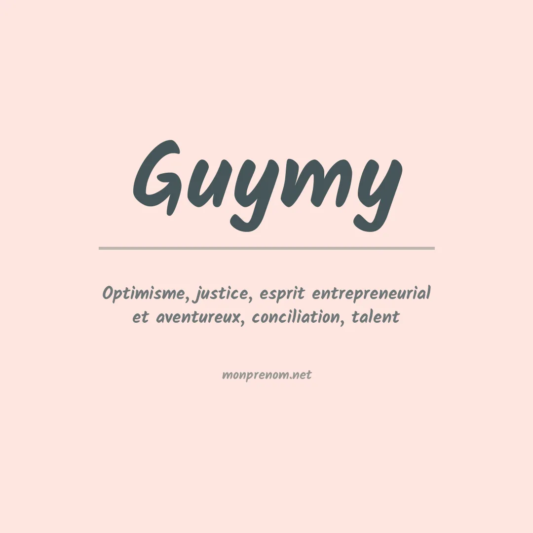 Prénom Guymy