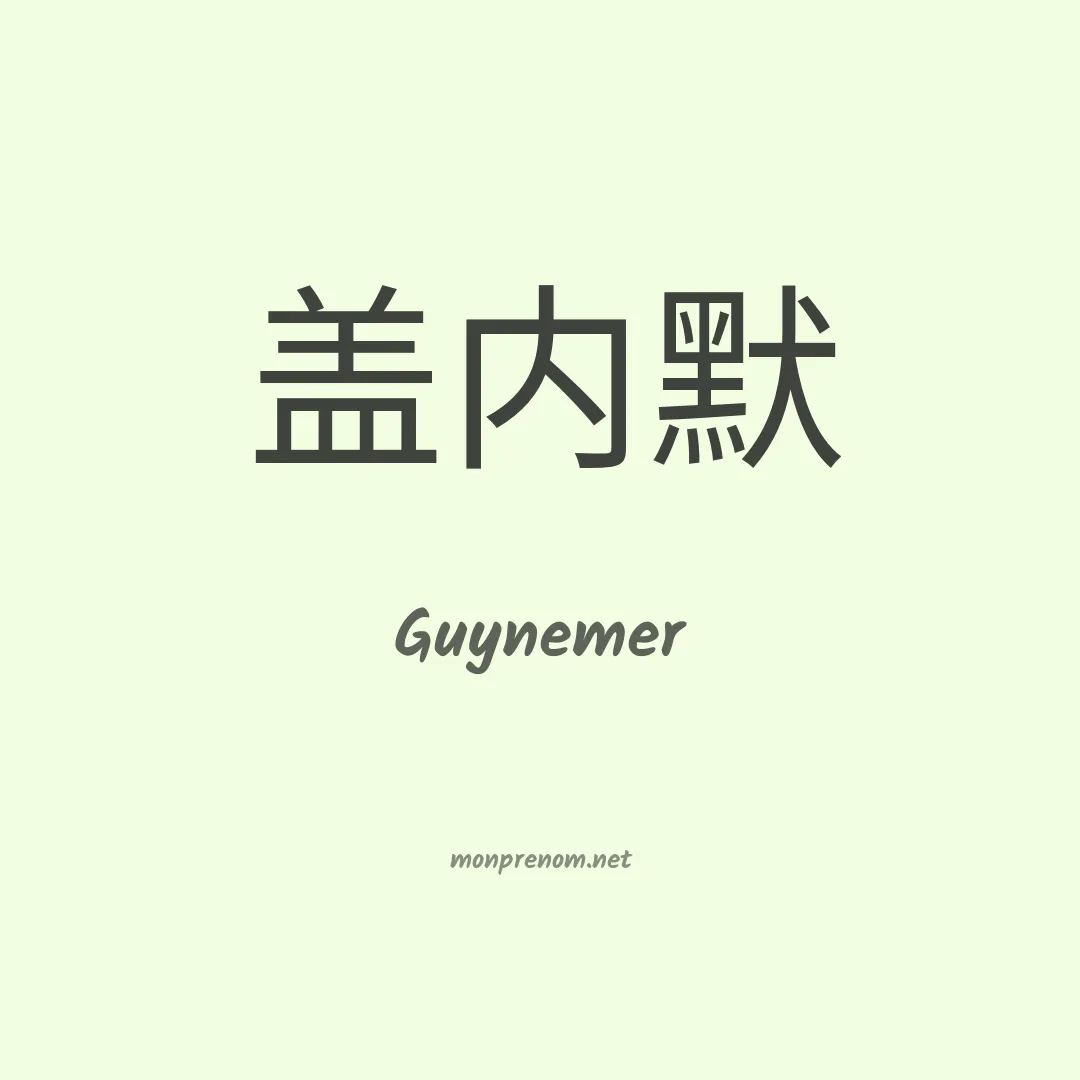 Guynemer en chinois