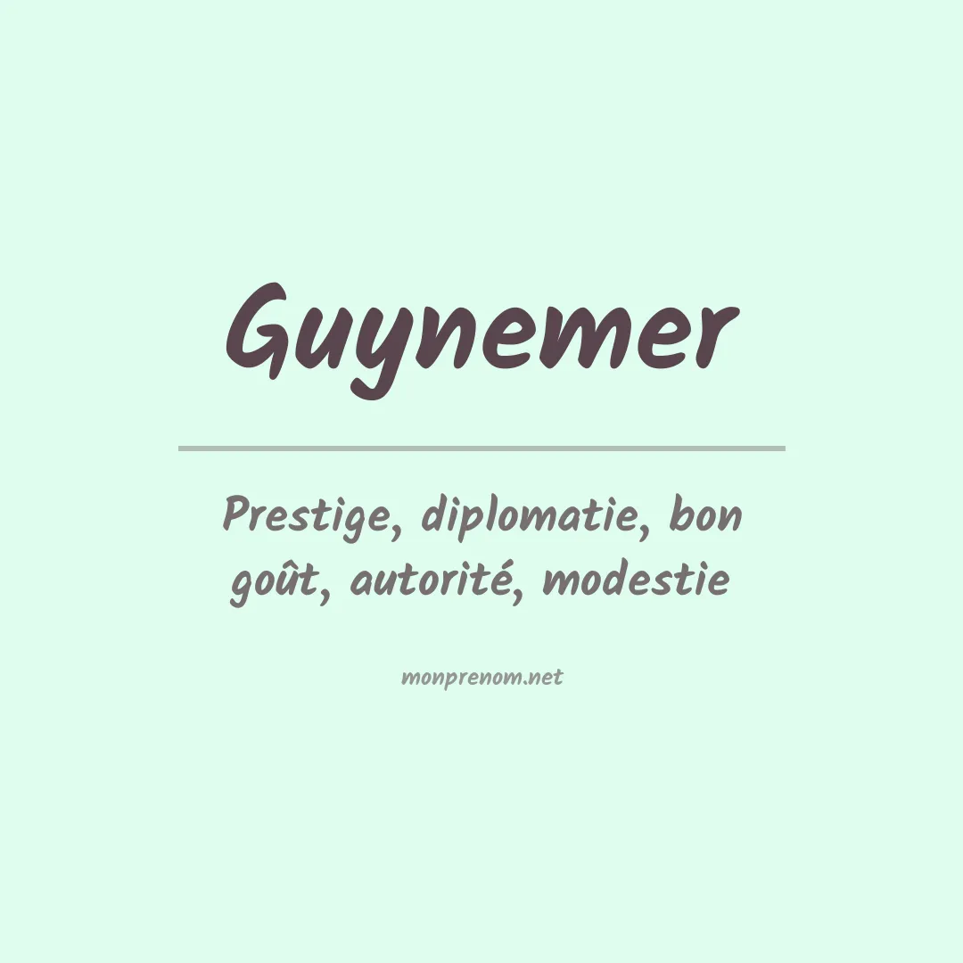 Prénom Guynemer