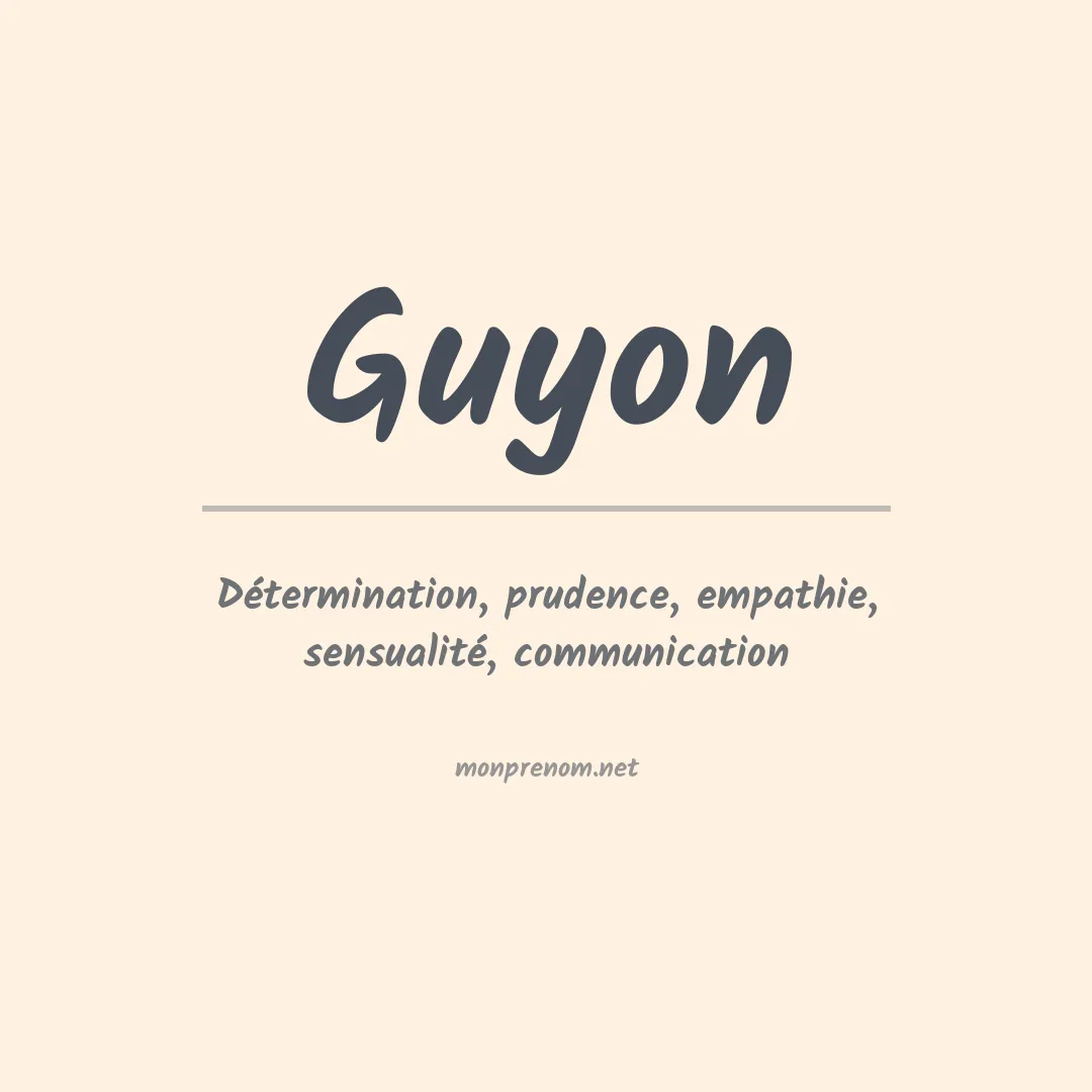 Prénom Guyon