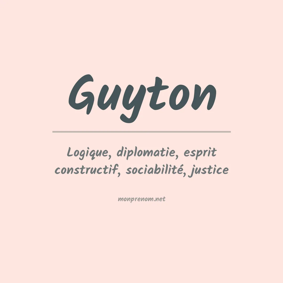 Prénom Guyton