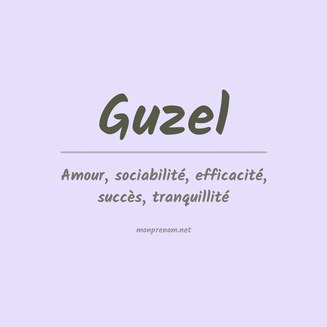 Prénom Guzel