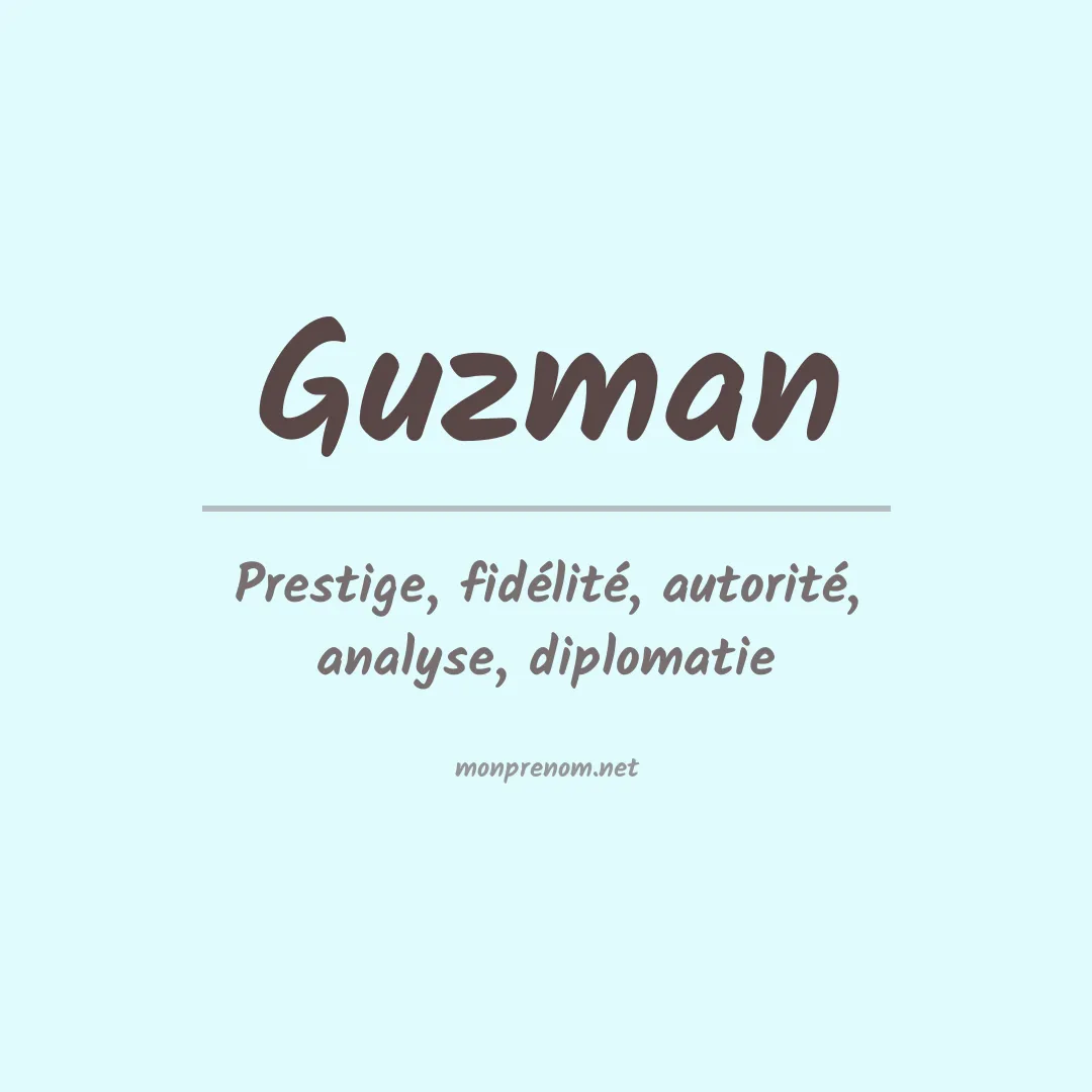 Prénom Guzman