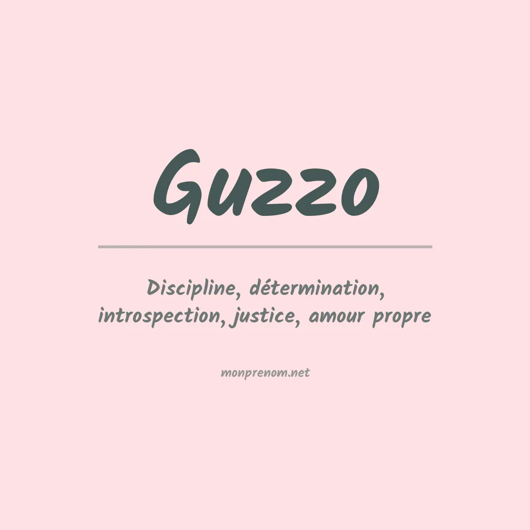 Prénom Guzzo