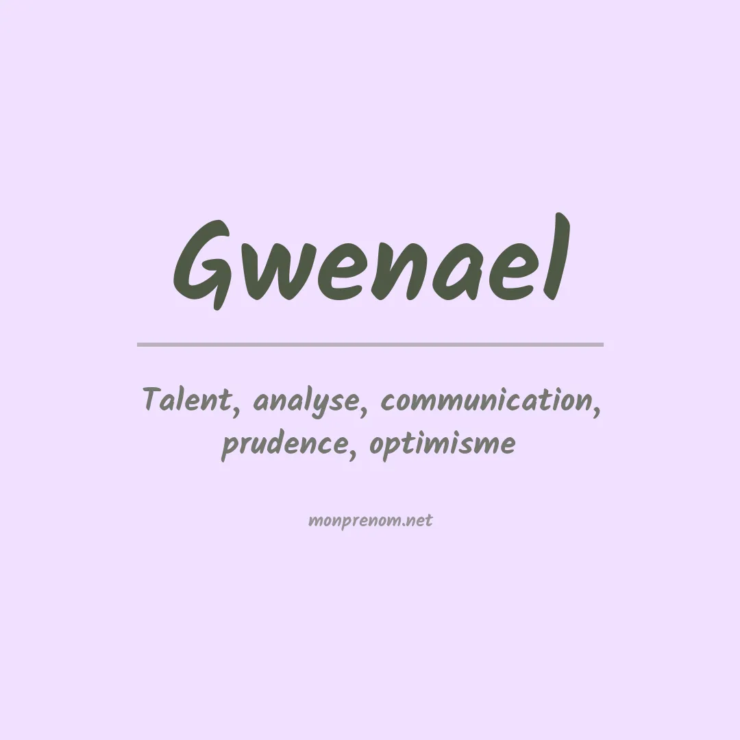 Prénom Gwenael