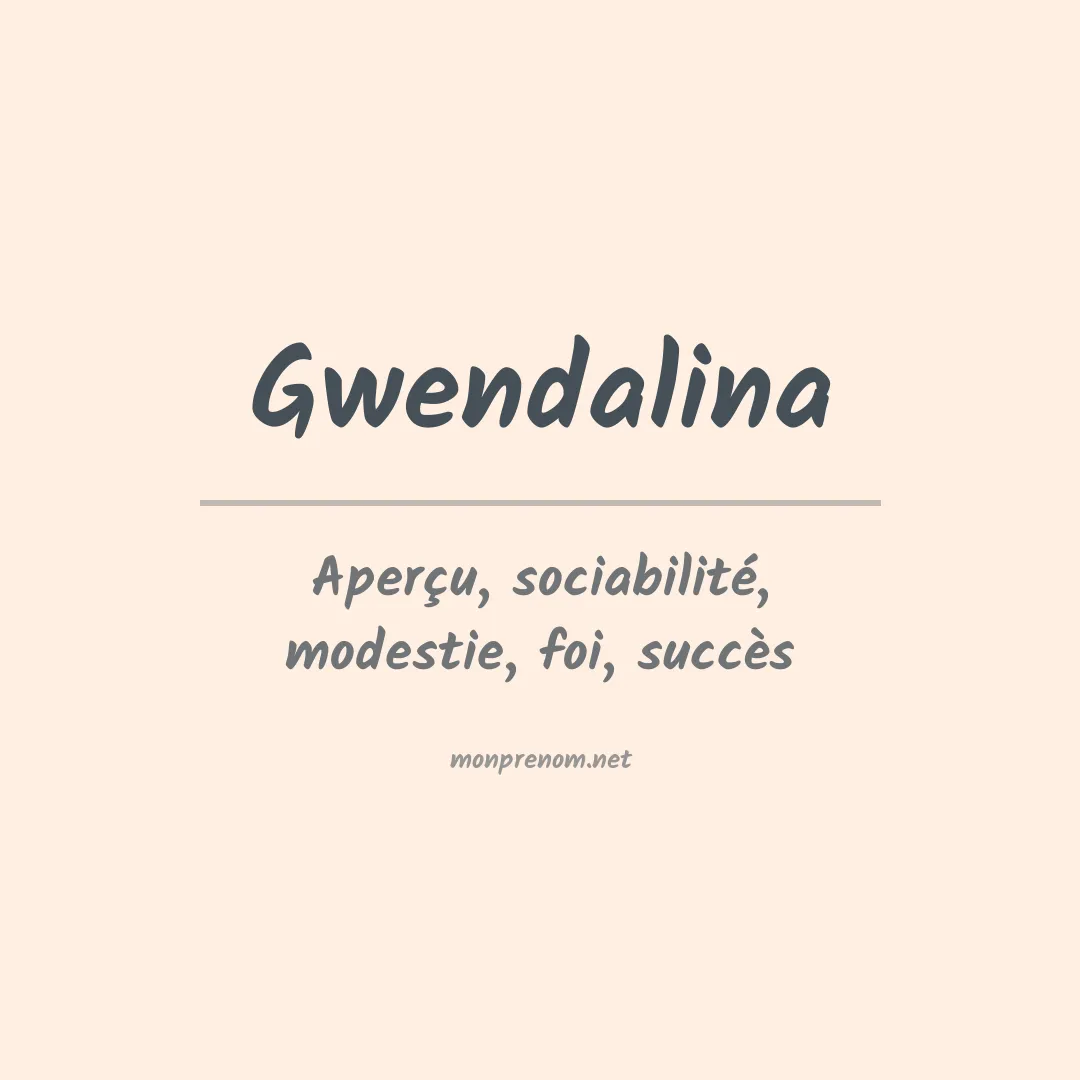 Prénom Gwendalina