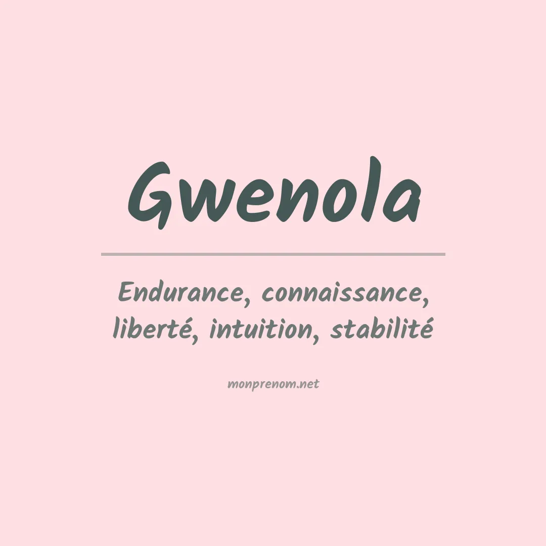 Prénom Gwenola