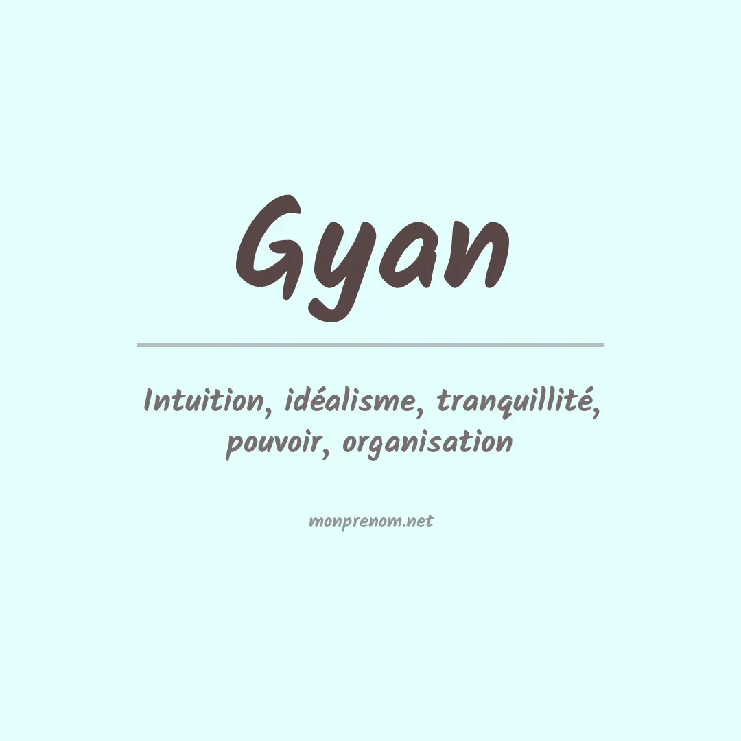 Prénom Gyan
