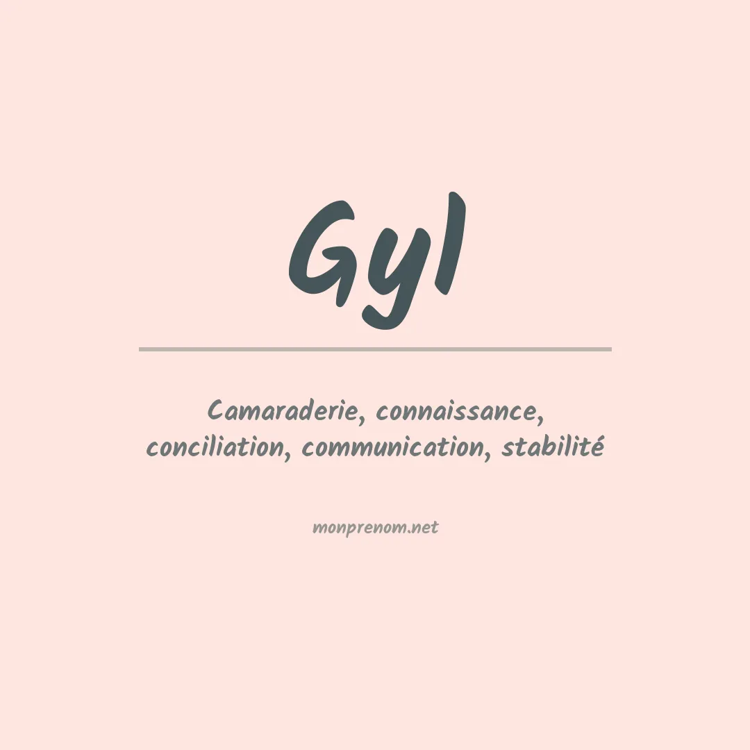 Signification du prénom Gyl