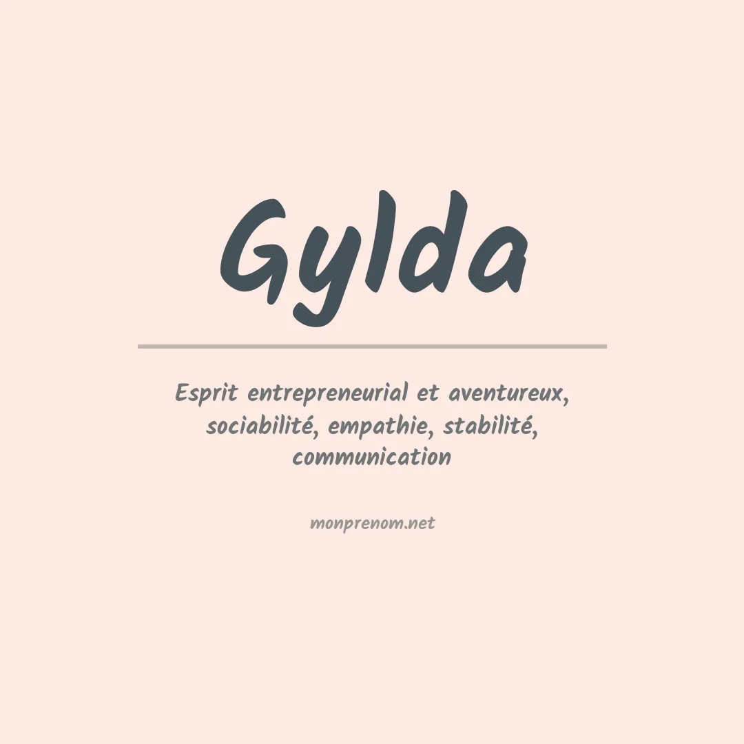 Signification du prénom Gylda