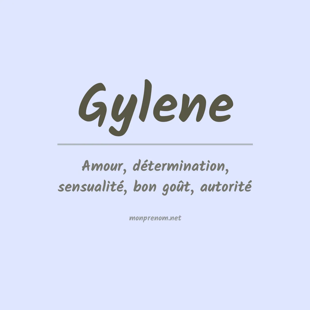Signification du prénom Gylene