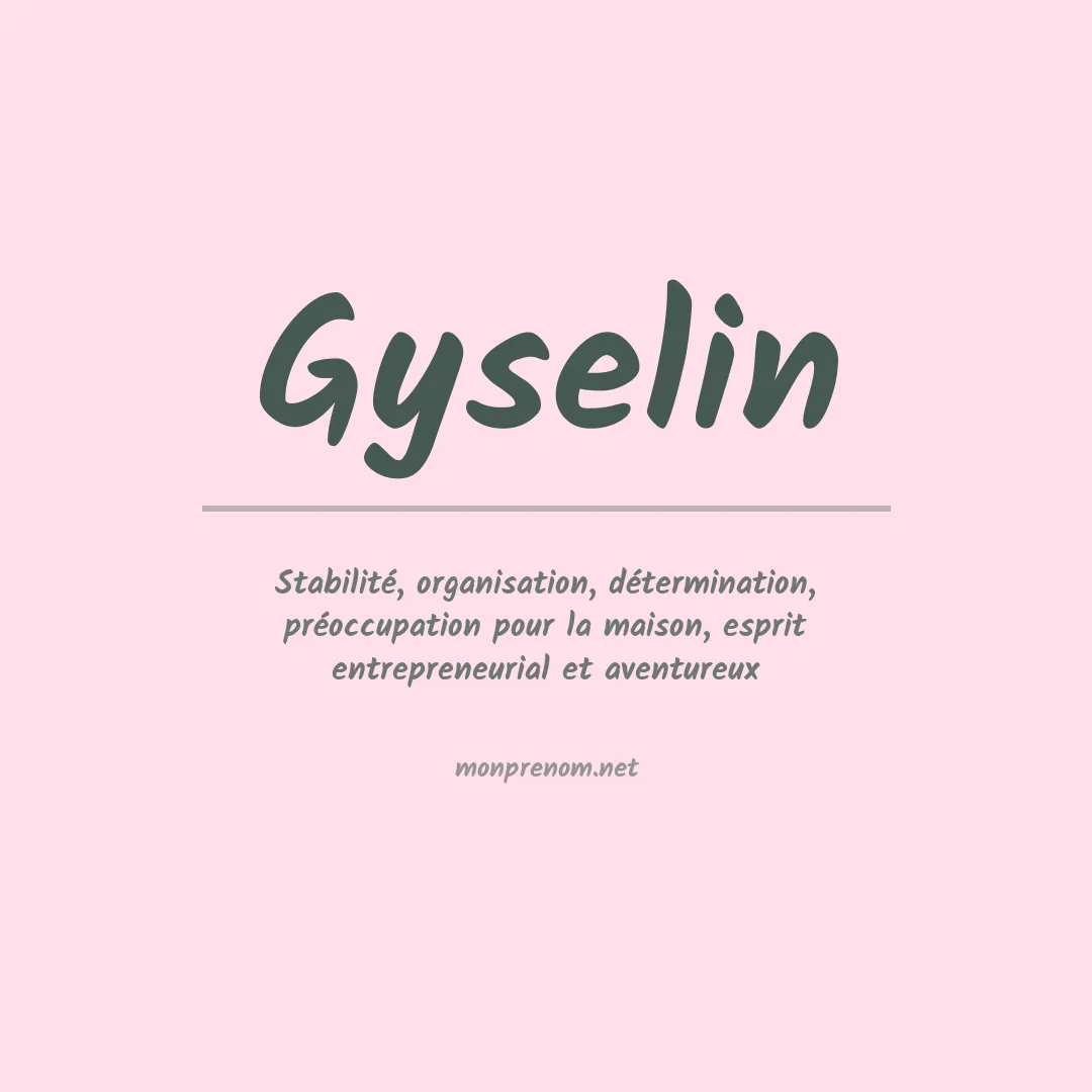 Prénom Gyselin