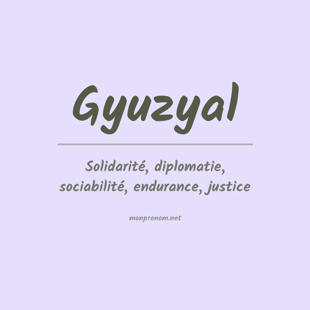 Prénom Gyuzyal