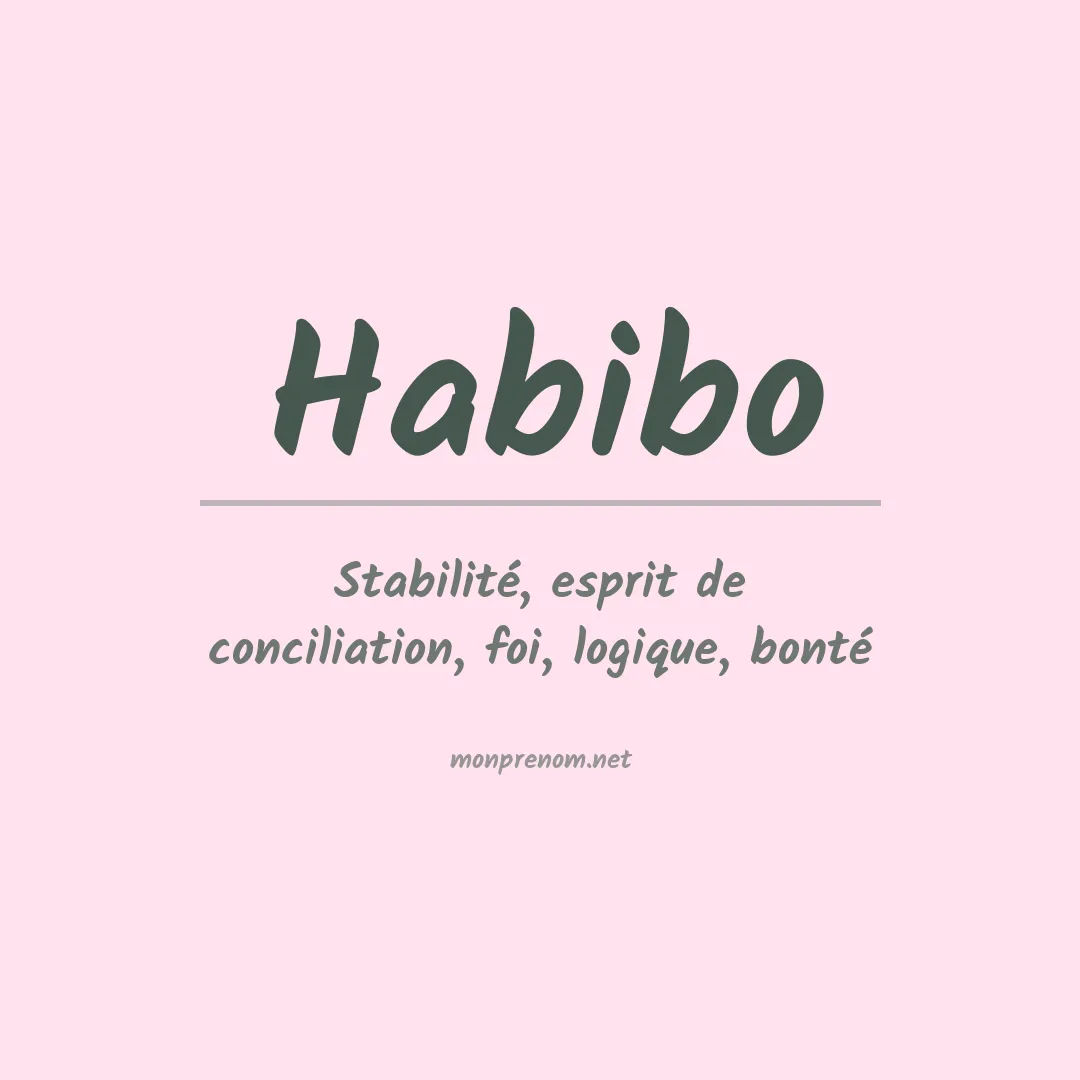 Signification du prénom Habibo
