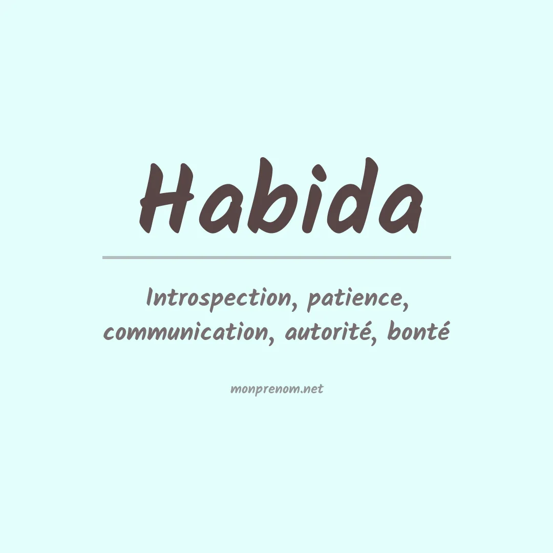 Signification du prénom Habida