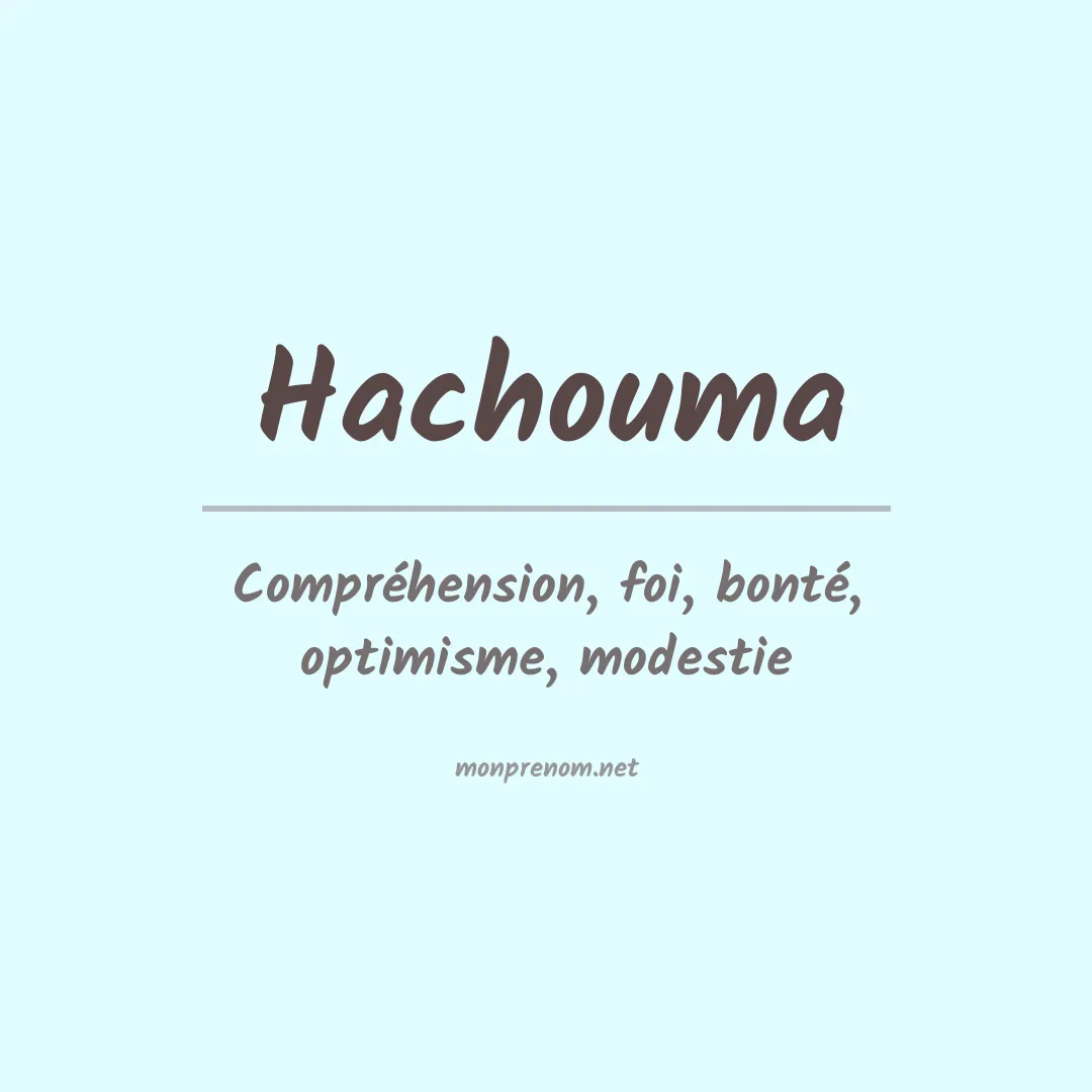 Prénom Hachouma