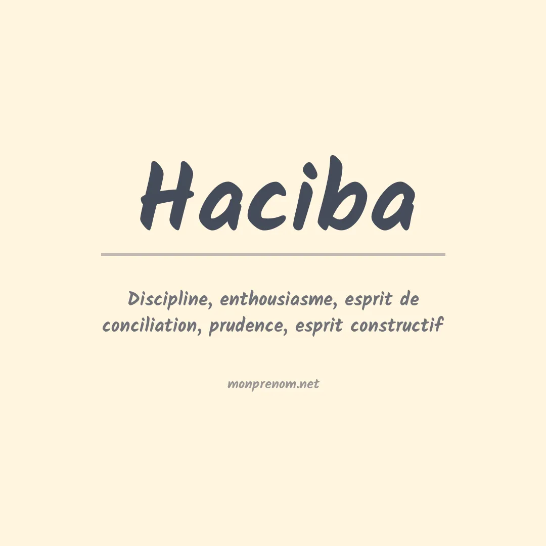 Prénom Haciba