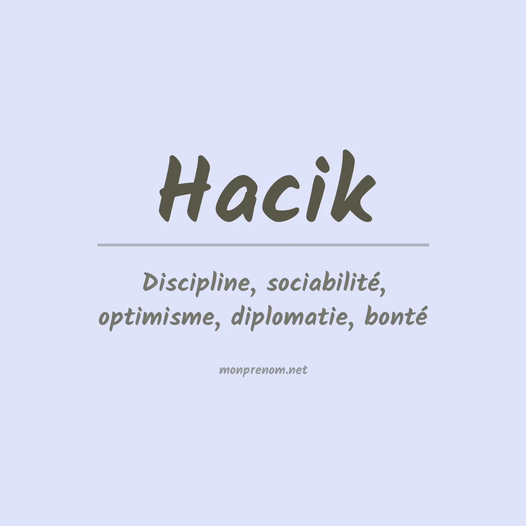 Prénom Hacik