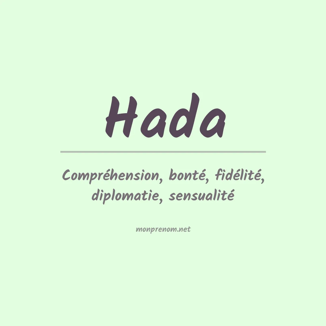 Prénom Hada