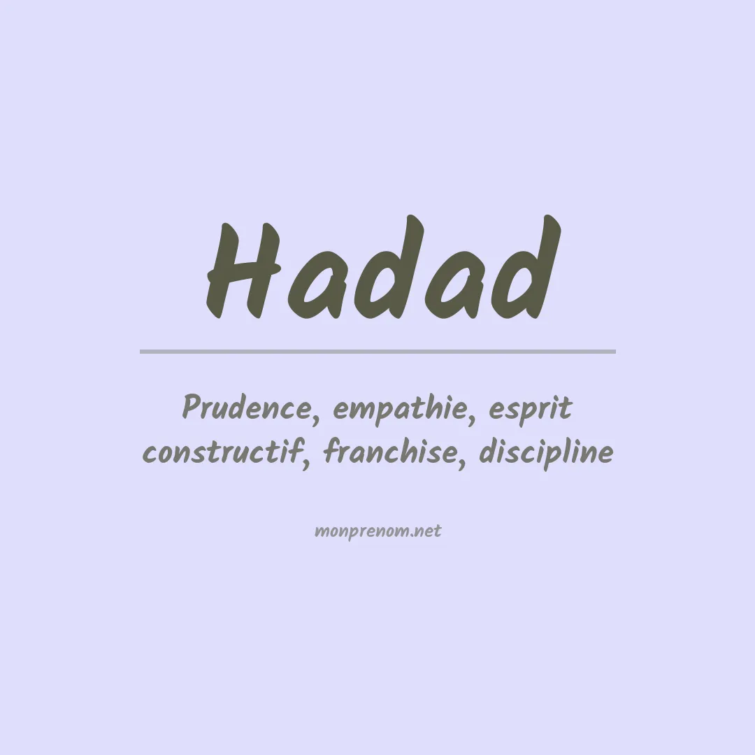 Prénom Hadad