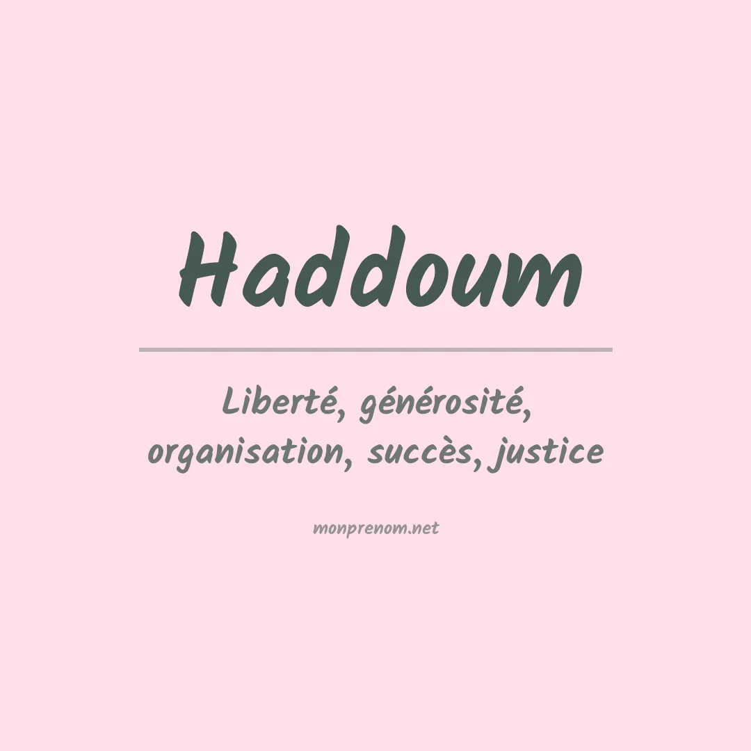 Prénom Haddoum