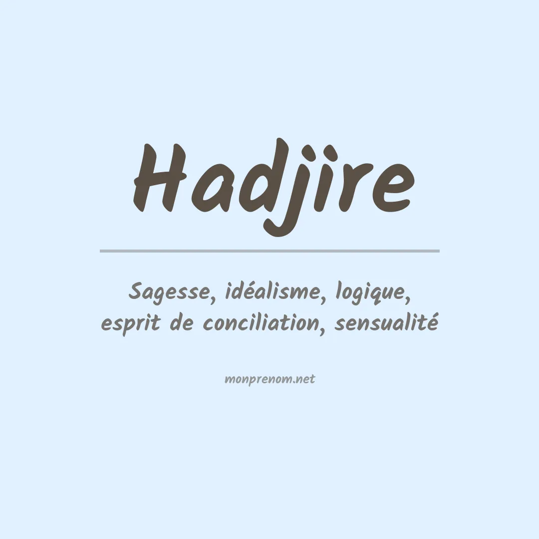 Prénom Hadjire