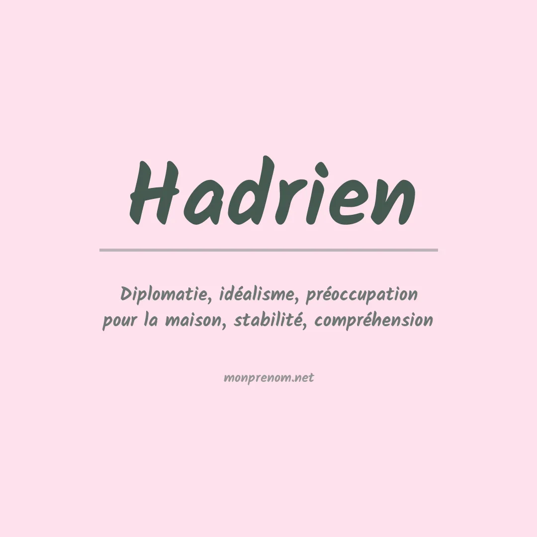 Prénom Hadrien