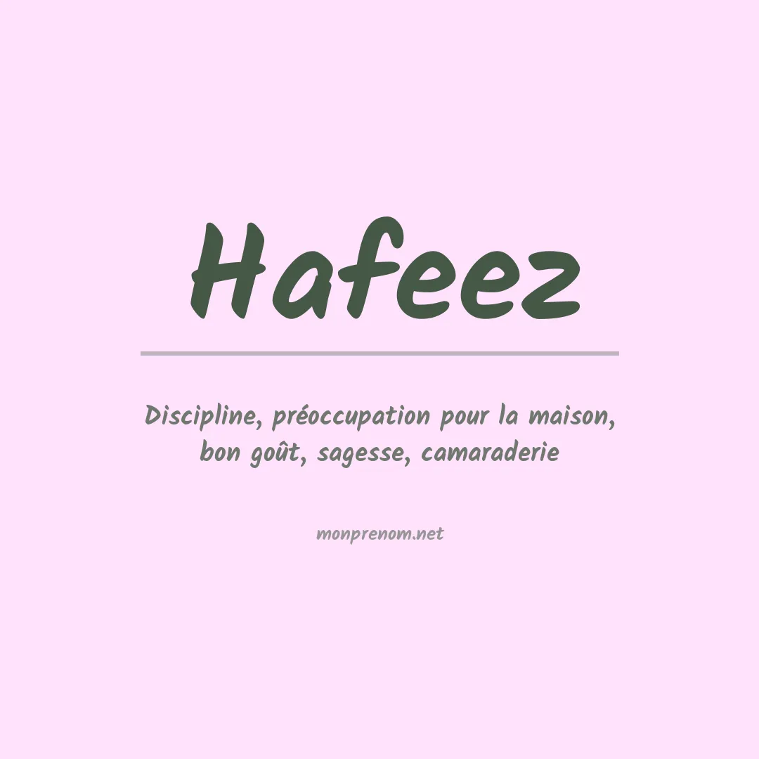 Prénom Hafeez