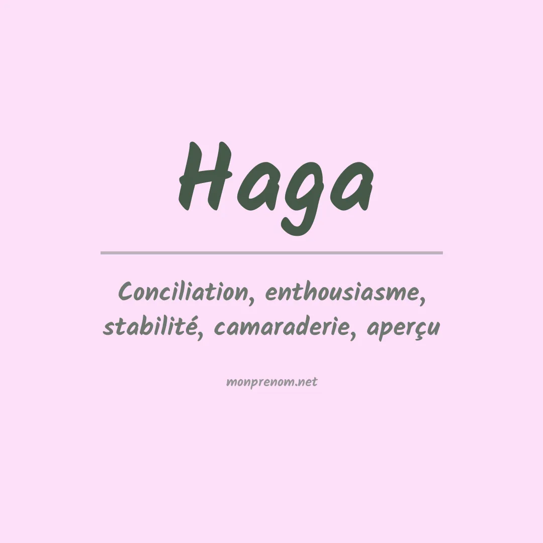 Prénom Haga