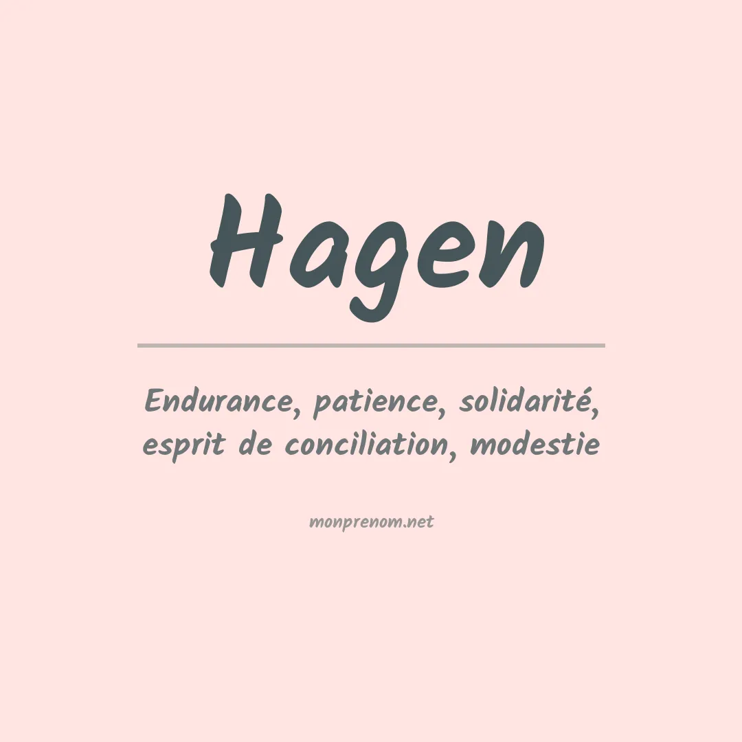 Prénom Hagen