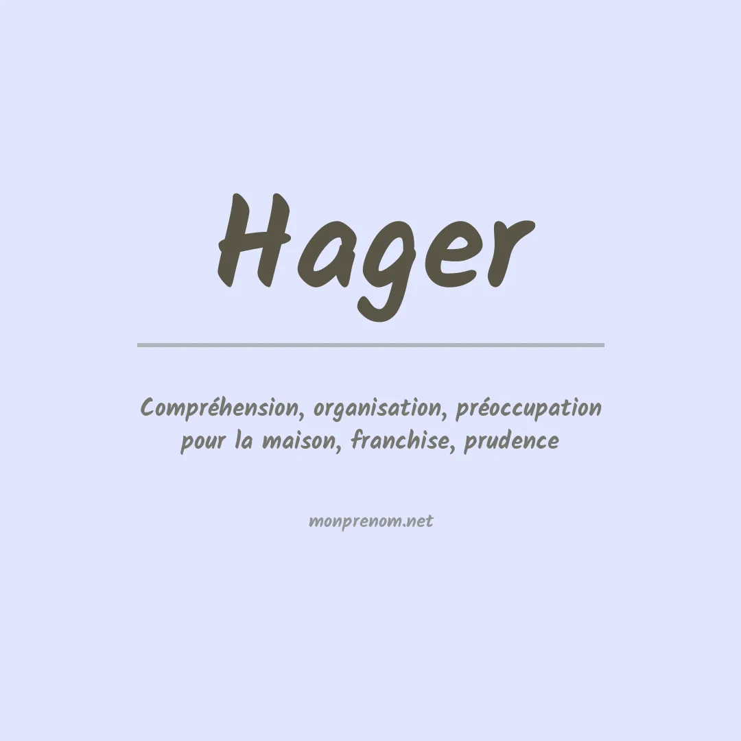 Prénom Hager