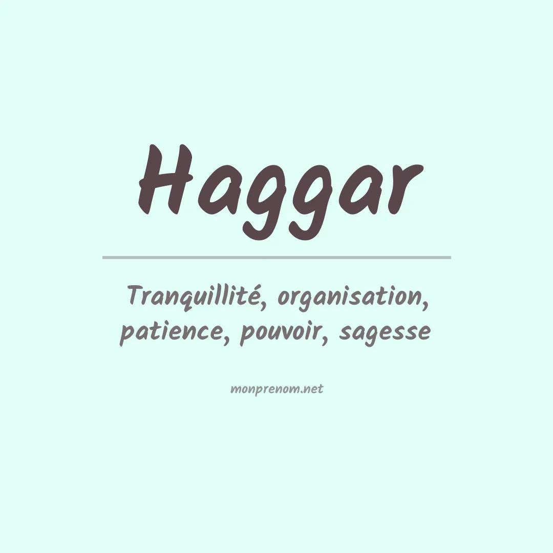 Prénom Haggar