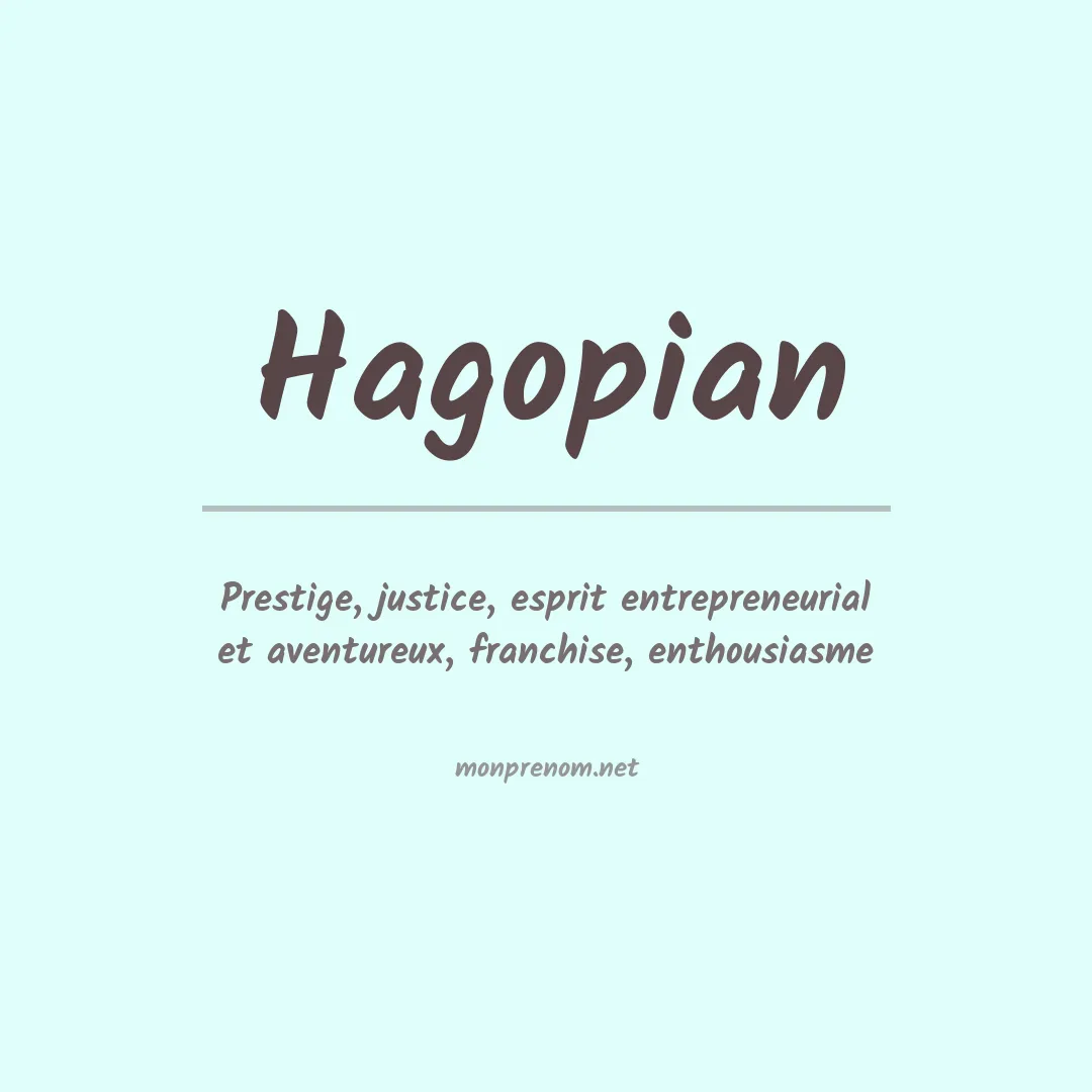 Prénom Hagopian