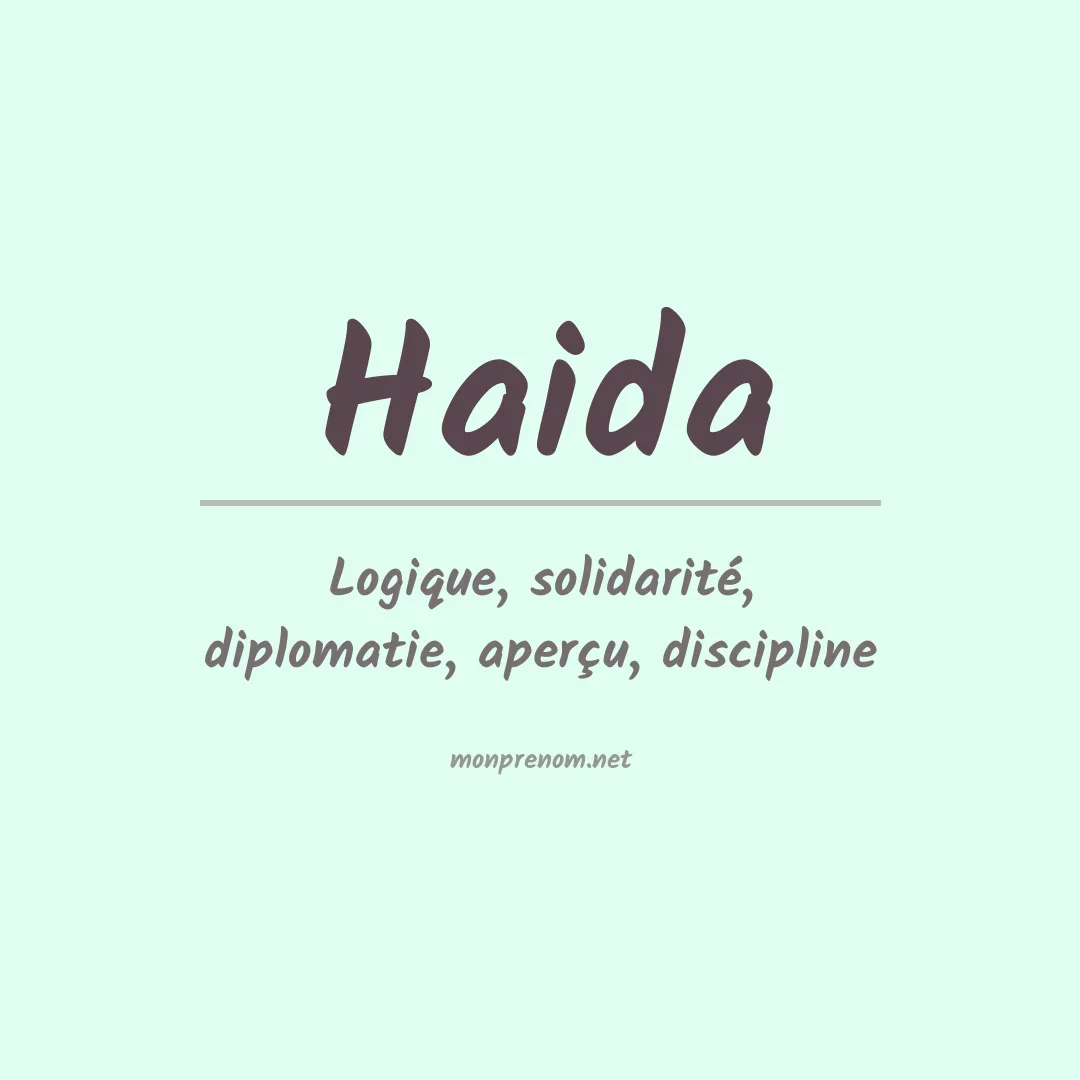 Prénom Haida
