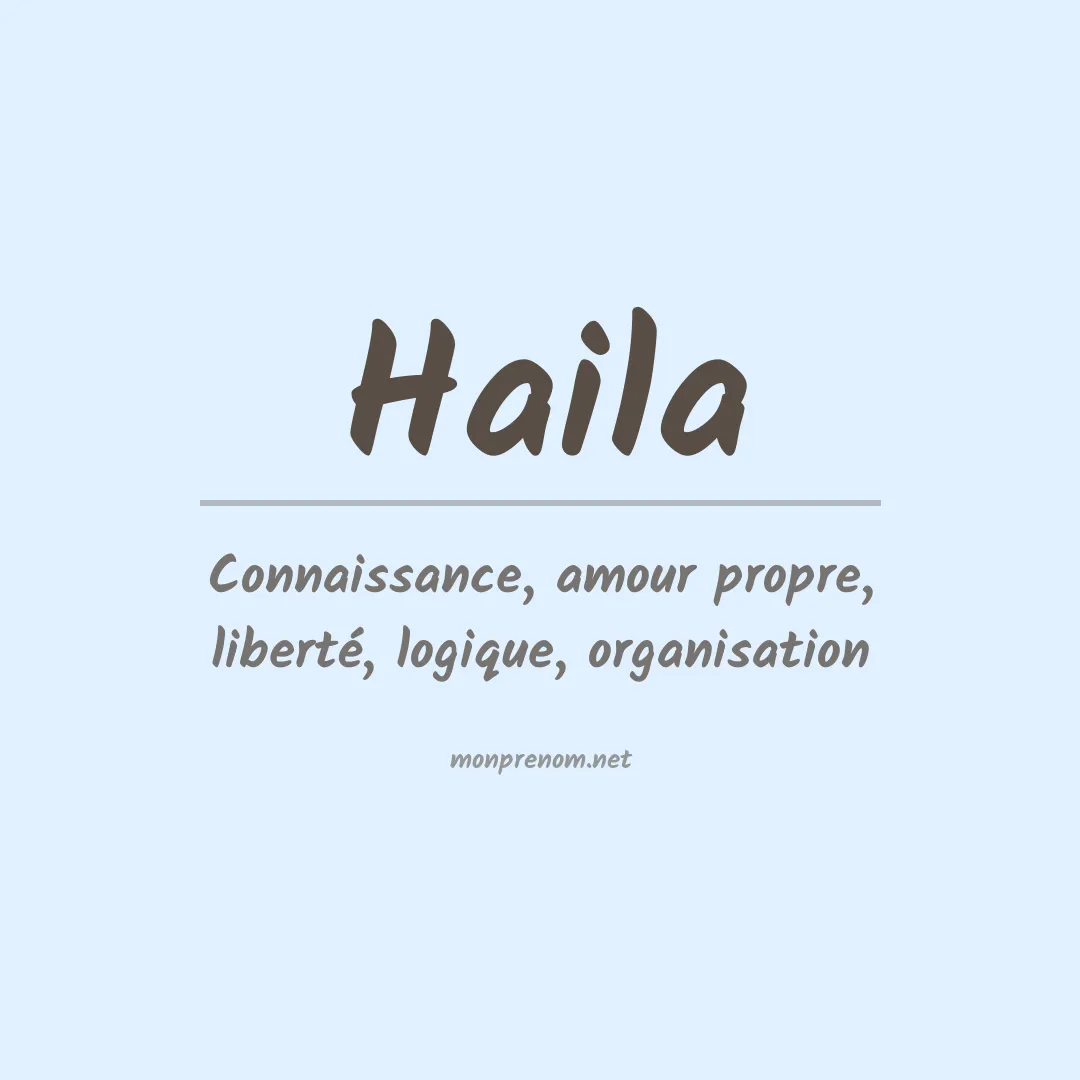 Prénom Haila
