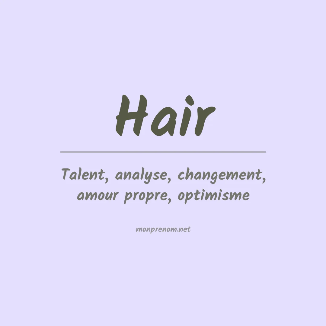 Prénom Hair