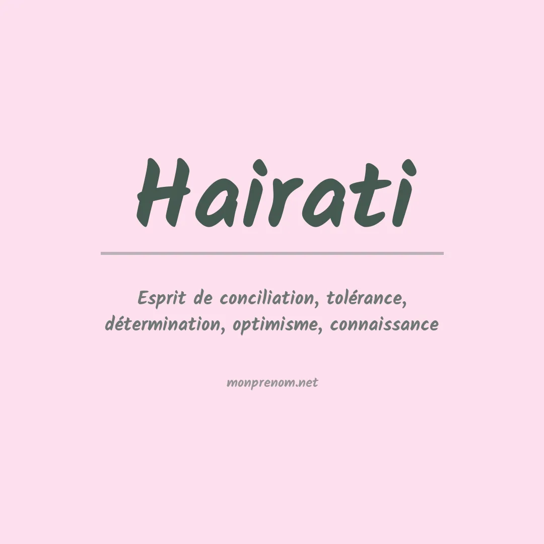 Prénom Hairati