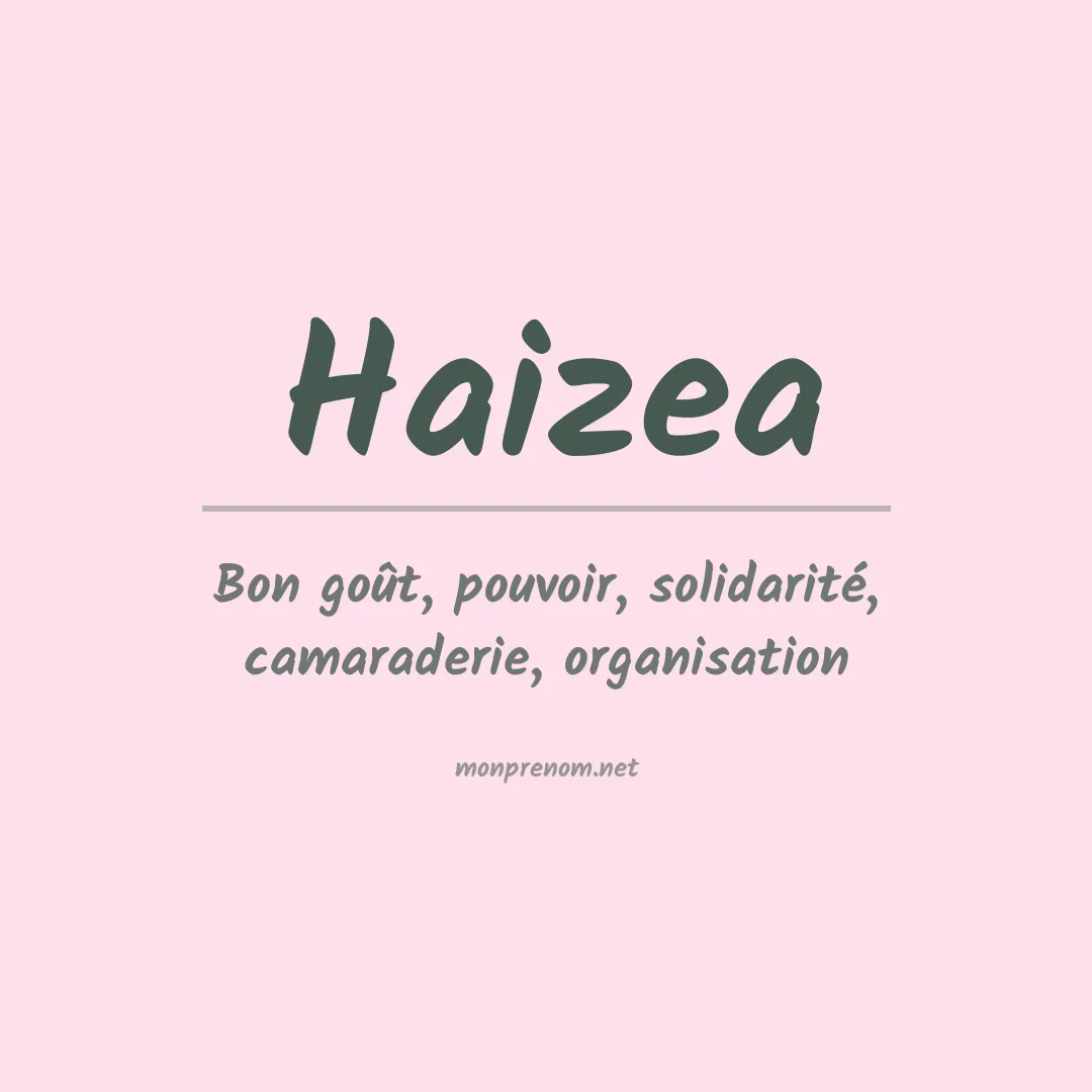 Prénom Haizea