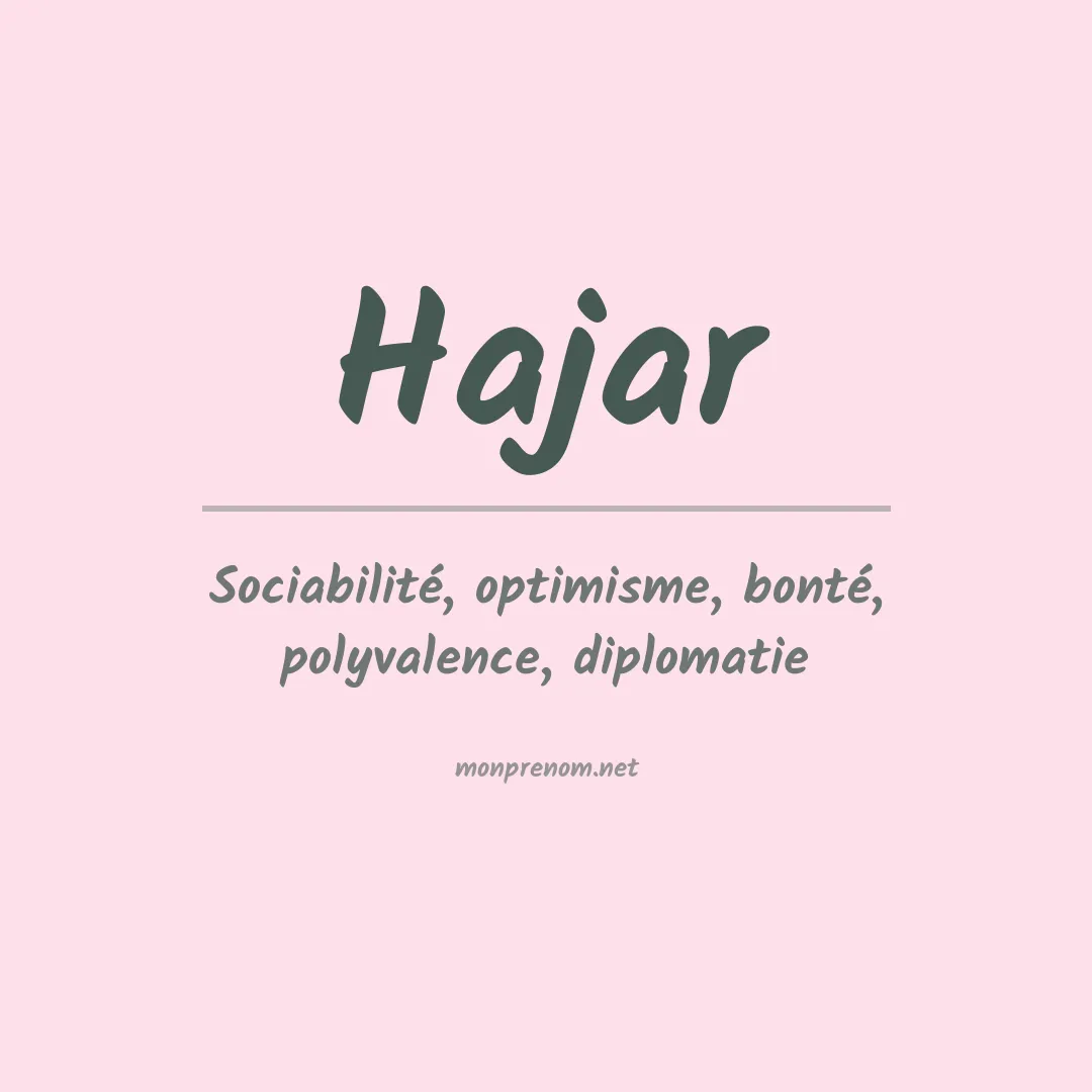 Prénom Hajar