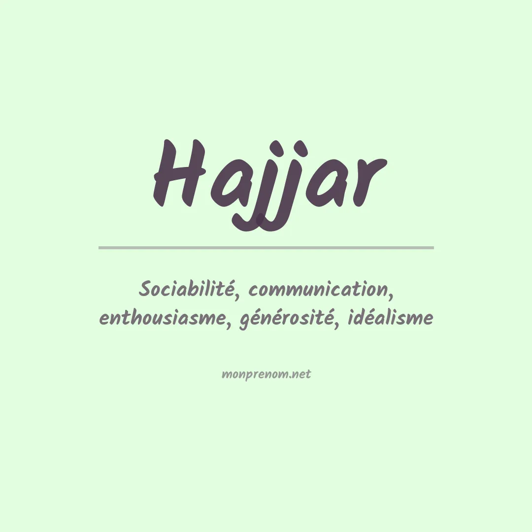 Prénom Hajjar