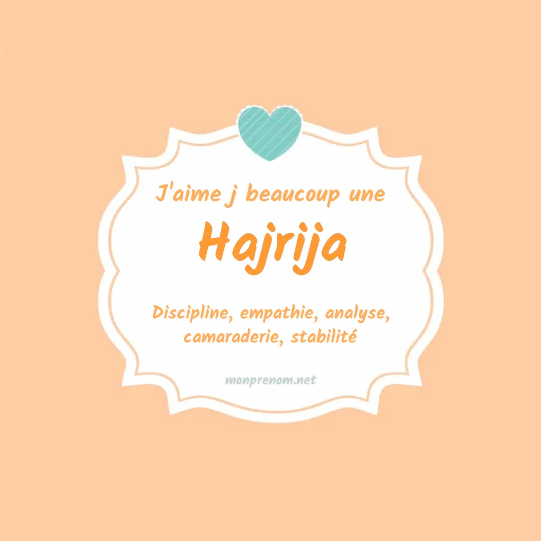J'aime beaucoup Hajrija