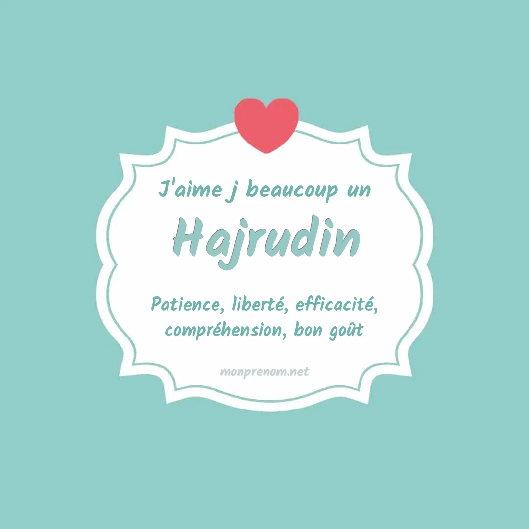 J'aime beaucoup Hajrudin