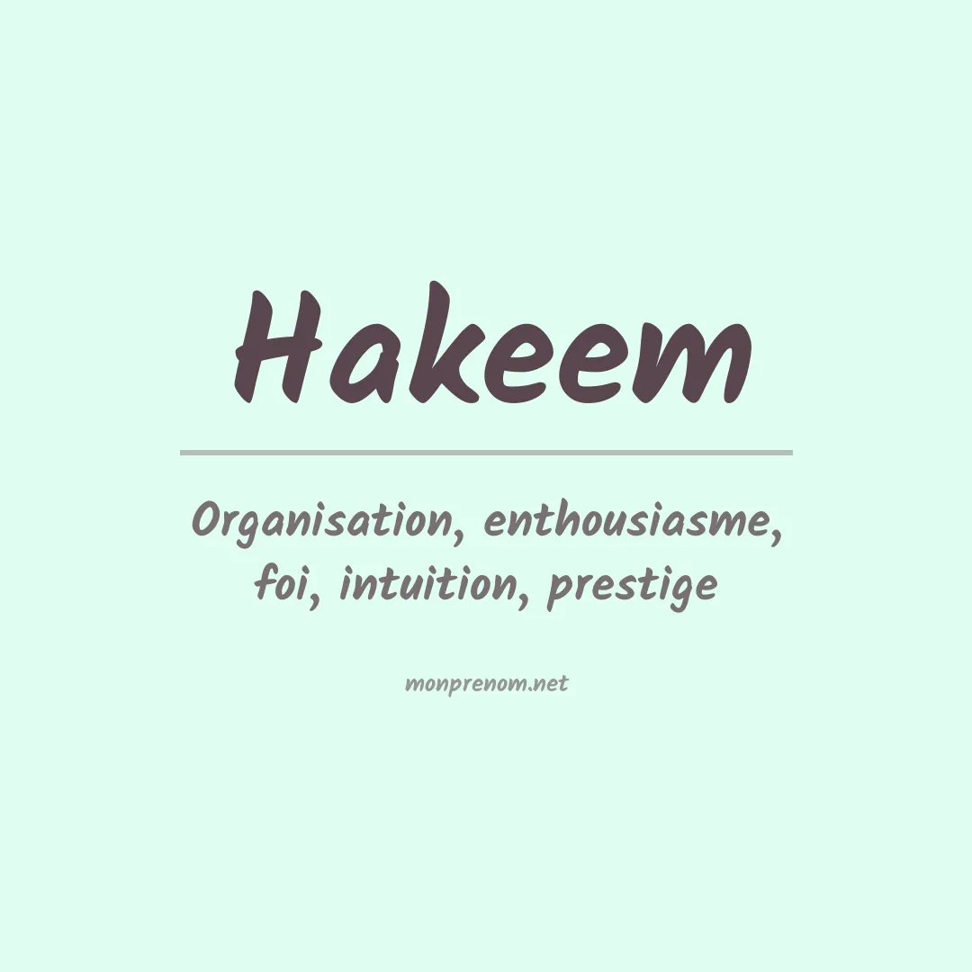 Prénom Hakeem
