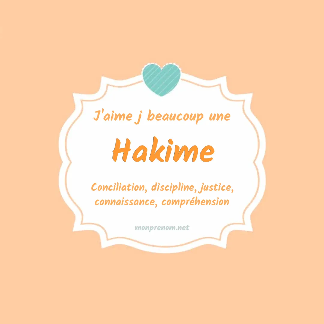 J'aime beaucoup Hakime
