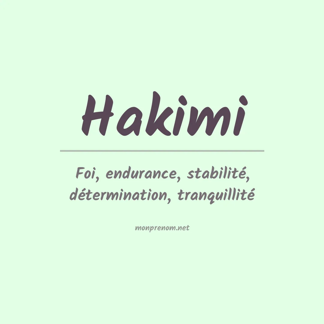 Prénom Hakimi