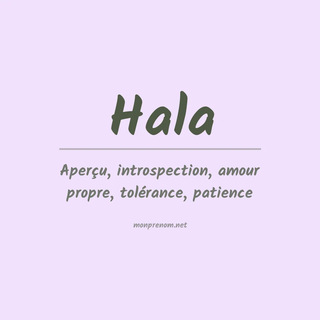 Prénom Hala