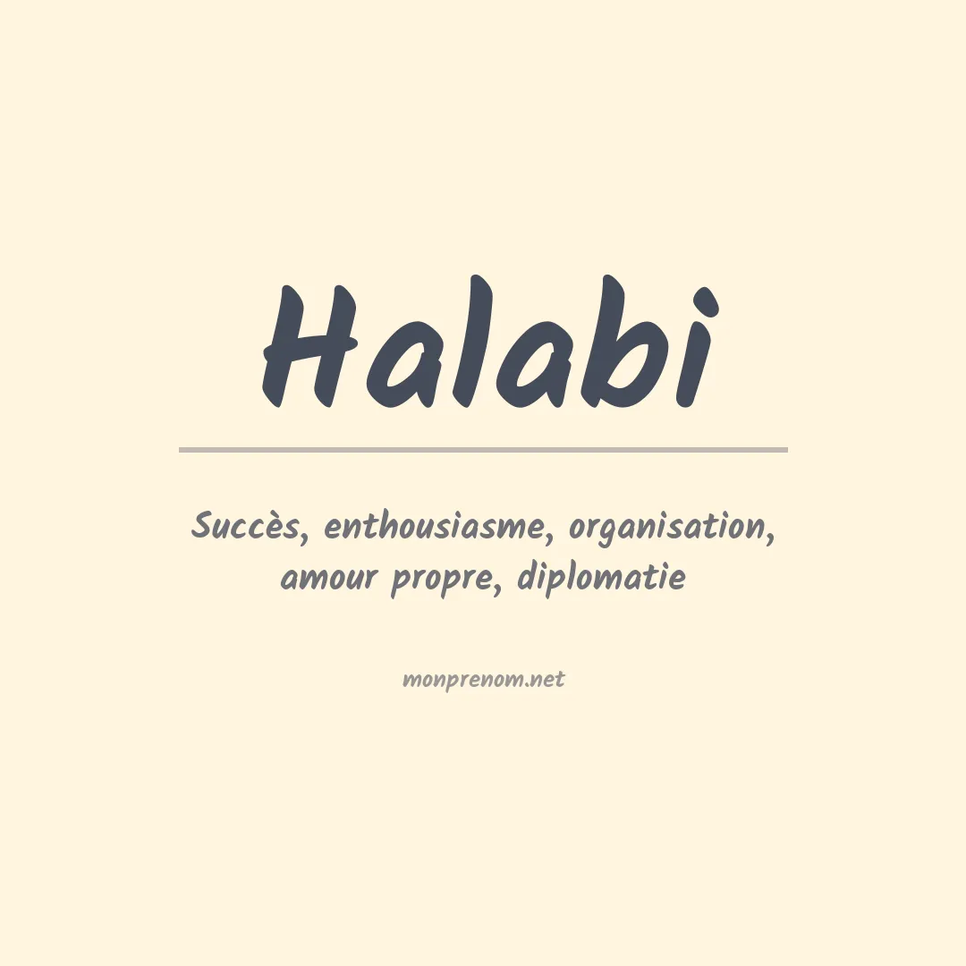 Prénom Halabi